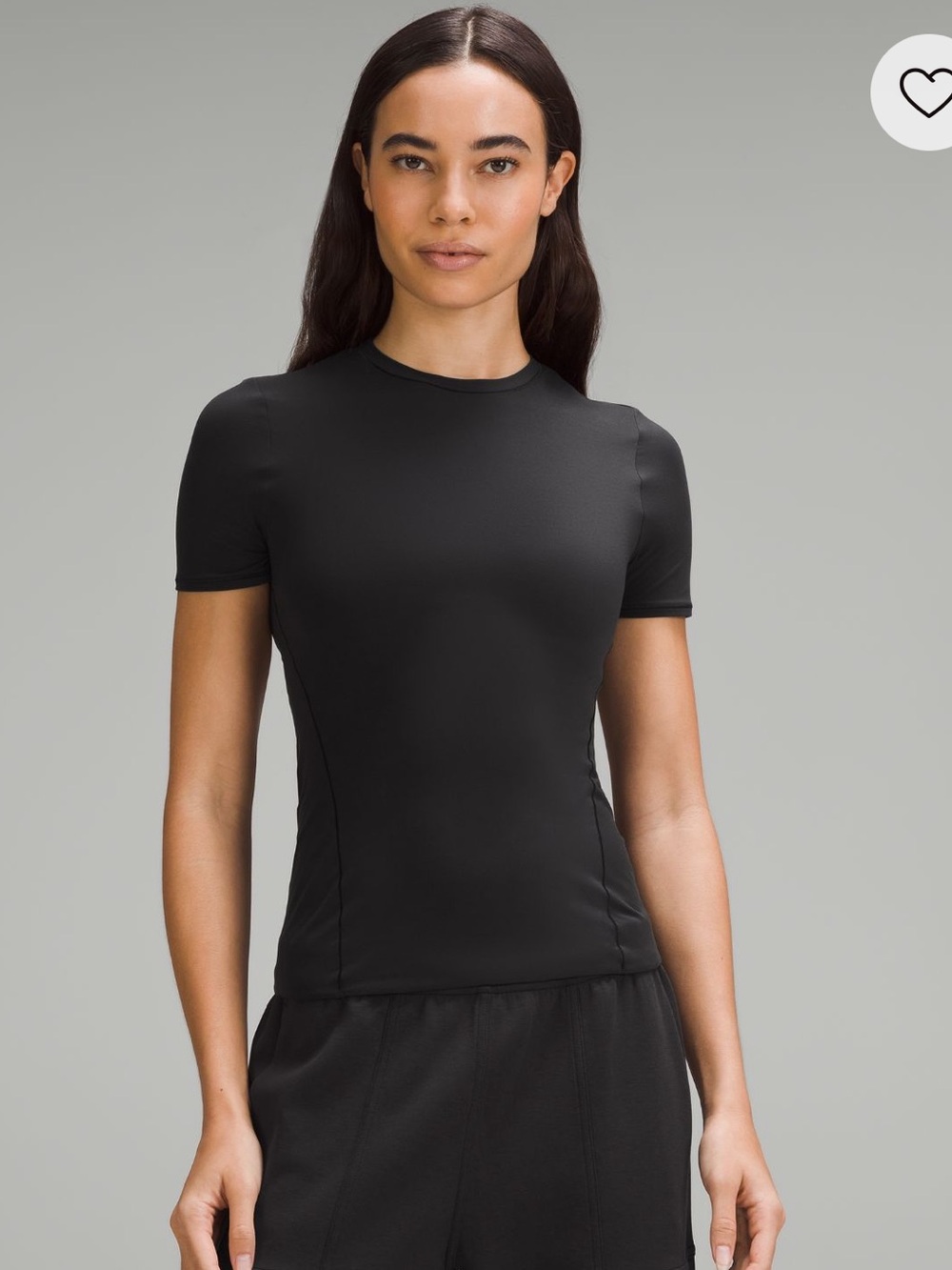 Lululemon Wundermost ultra soft nulu hip-length crewneck size XS black